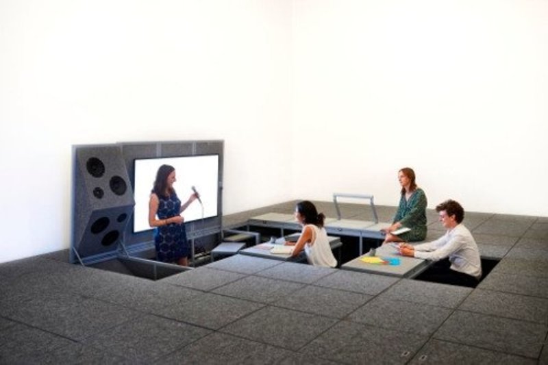 L'espace expérientiel de l'Ecole Pro du Centre Pompidou, conçu par S.Bianchini