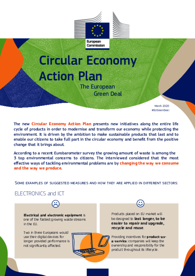 programme d'action Europe en économie circulaire