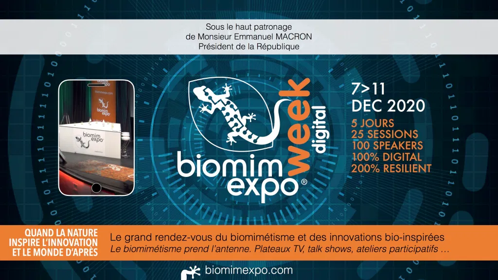 annonce Biomim Week 2020 du 7 au 11 décembre