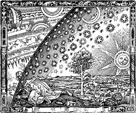 "Gravure sur bois de Flammarion", aussi appelée "Gravure au pélerin"